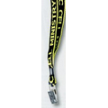 Knit-in Lanyard with 1 Bulldog Clip (18"x5/8")